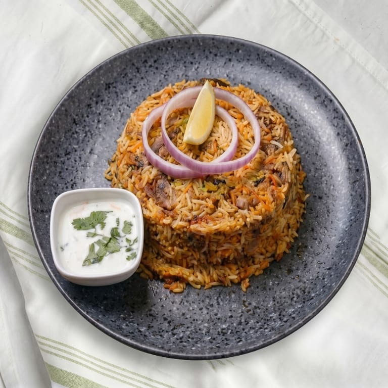 Delicious Goat Biryani Awaits